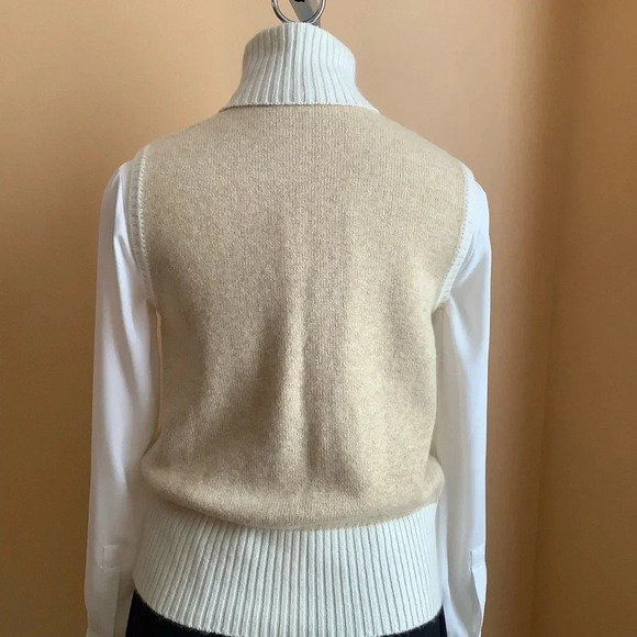 HEMMOND Argyle Cashmere Blend Sweater Vest Size L - Picture 4 of 15